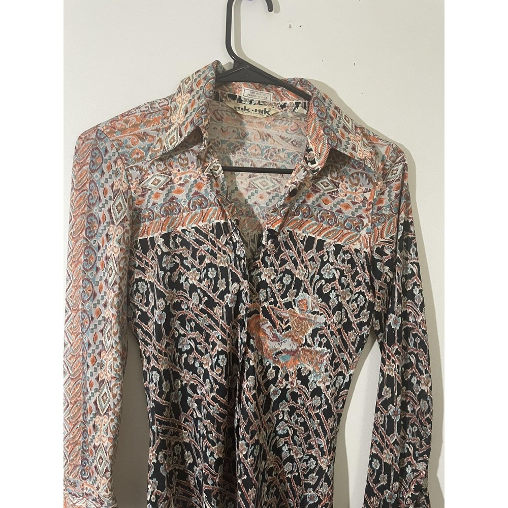 70's Vintage Nik Nik Equestrian Horse Western Funky Disco ITALY Art To Wear RARE